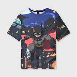 Футболка оверсайз женская Злой Бэтмен в полете, цвет: 3D-принт