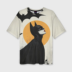 Футболка оверсайз женская Девушка Бэтмен, цвет: 3D-принт