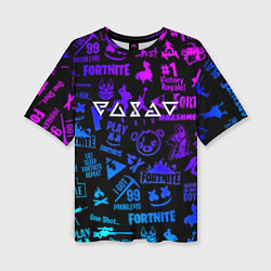 Футболка оверсайз женская Ведьмак логотипы игр, цвет: 3D-принт