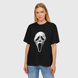 Футболка оверсайз женская Крик маска косплей, цвет: 3D-принт — фото 2