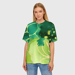 Футболка оверсайз женская Вдохновленный природой, цвет: 3D-принт — фото 2