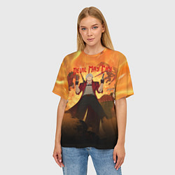 Футболка оверсайз женская Devil May Cry персонажи, цвет: 3D-принт — фото 2
