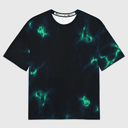 Футболка оверсайз женская The color is turquoise, цвет: 3D-принт