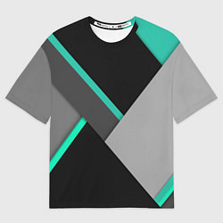 Футболка оверсайз женская Multicoloured, цвет: 3D-принт