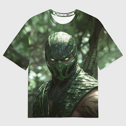 Футболка оверсайз женская Рептилия в джунглях, цвет: 3D-принт