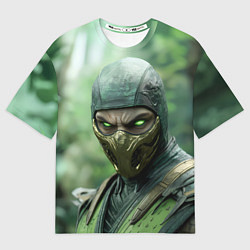 Футболка оверсайз женская Рептилия в классической маске, цвет: 3D-принт