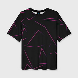 Футболка оверсайз женская Color pink line, цвет: 3D-принт