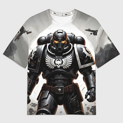 Футболка оверсайз женская Warhammer 40k космодесант, цвет: 3D-принт