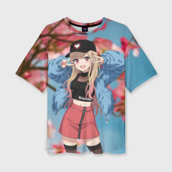 Футболка оверсайз женская Марин Китагава, цвет: 3D-принт