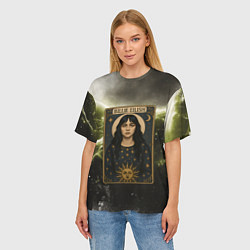 Футболка оверсайз женская Карта с Билли Айлиш, цвет: 3D-принт — фото 2