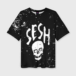Футболка оверсайз женская Sesh, цвет: 3D-принт