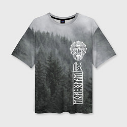 Женская футболка оверсайз Древние боги могучих лесов