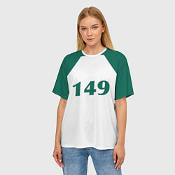 Футболка оверсайз женская Как в Игре в кальмара у игрока 149, цвет: 3D-принт — фото 2