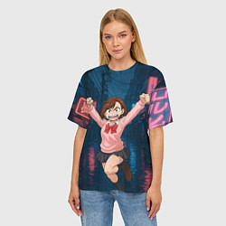 Футболка оверсайз женская Сиратори Айра в ярости, цвет: 3D-принт — фото 2