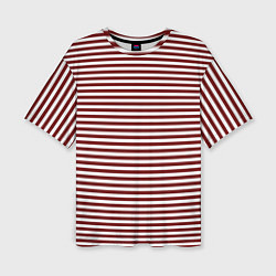 Женская футболка оверсайз Тельняшка спецназовца