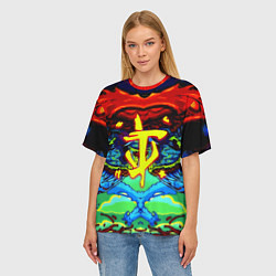 Футболка оверсайз женская Doom hyper monster, цвет: 3D-принт — фото 2