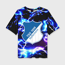 Женская футболка оверсайз Хоффенхайм молнии