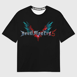 Футболка оверсайз женская Devil may cry 5 лого, цвет: 3D-принт