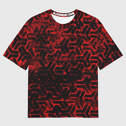 Футболка оверсайз женская Геометрический узор, цвет: 3D-принт