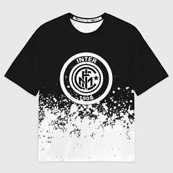 Женская футболка оверсайз Inter краски