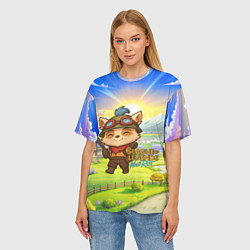 Футболка оверсайз женская League of legends Тимо, цвет: 3D-принт — фото 2