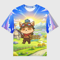 Женская футболка оверсайз League of legends Тимо