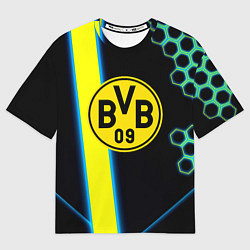 Футболка оверсайз женская Borussia соты броня, цвет: 3D-принт