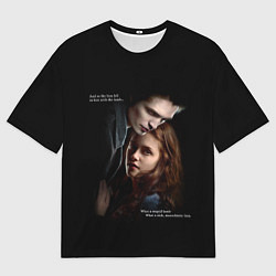 Футболка оверсайз женская Белла и Эдвард: lion fell in love with the lamb me, цвет: 3D-принт