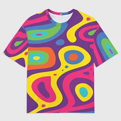 Женская футболка оверсайз Abstract tac