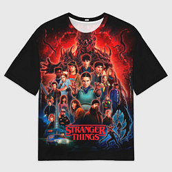 Футболка оверсайз женская Все герои Загадочные события финал, цвет: 3D-принт