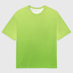 Женская футболка оверсайз Color lime green