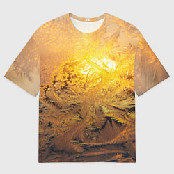 Женская футболка оверсайз Зимний закат