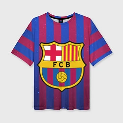 Женская футболка оверсайз Barcelona