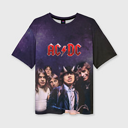 Футболка оверсайз женская AC/DC, цвет: 3D-принт