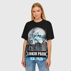 Футболка оверсайз женская Linkin Park: Moon, цвет: 3D-принт — фото 2