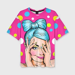 Женская футболка оверсайз POP ART