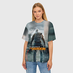 Футболка оверсайз женская Division, цвет: 3D-принт — фото 2