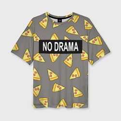 Женская футболка оверсайз No drama