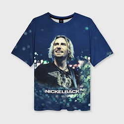 Женская футболка оверсайз Nickelback: Chad Kroeger