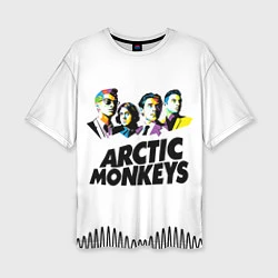 Женская футболка оверсайз Arctic Monkeys: Music Wave