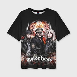 Женская футболка оверсайз Motorhead Band