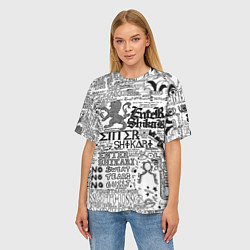 Футболка оверсайз женская Enter Shikari: Words, цвет: 3D-принт — фото 2
