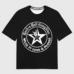 Футболка оверсайз женская Рок-н-рол, цвет: 3D-принт