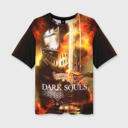 Женская футболка оверсайз Dark Souls War
