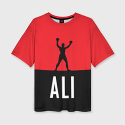 Футболка оверсайз женская Ali Boxing, цвет: 3D-принт