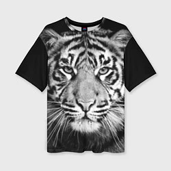 Женская футболка оверсайз Красавец тигр