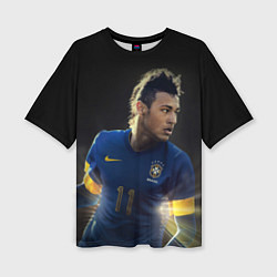 Женская футболка оверсайз Neymar: Brasil Team