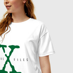 Футболка оверсайз женская The X-files, цвет: белый — фото 2