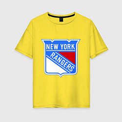 Женская футболка оверсайз New York Rangers