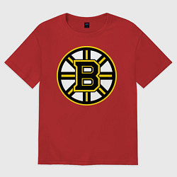 Футболка оверсайз женская Boston Bruins, цвет: красный